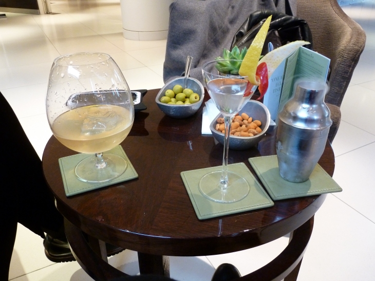 Cocktails at The Lobby Bar at One Aldwych Hotel
