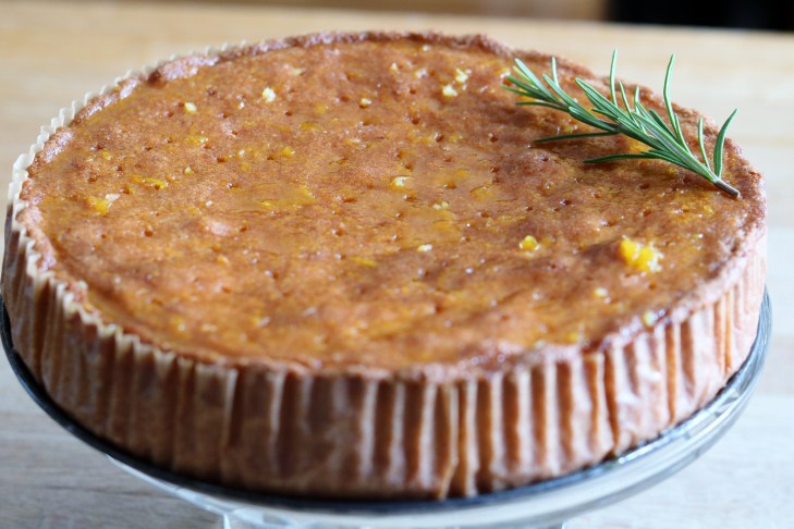Orange & Rosemary Polenta Cake